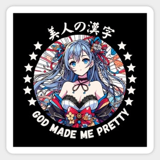 Japanese Anime Pretty Sticker